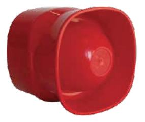 Sirena elettronica a tromba colore Rosso