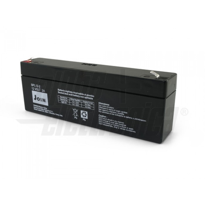 Batteria senza manutenzione 12 Vcc 2,2 A Dimensioni: 178 x 35 x 62 (con
Faston 68) mm
