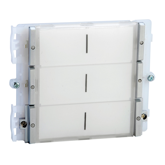 Modulo con 6 pulsanti di chiamata. Sistema simplebus. Serie Ikall