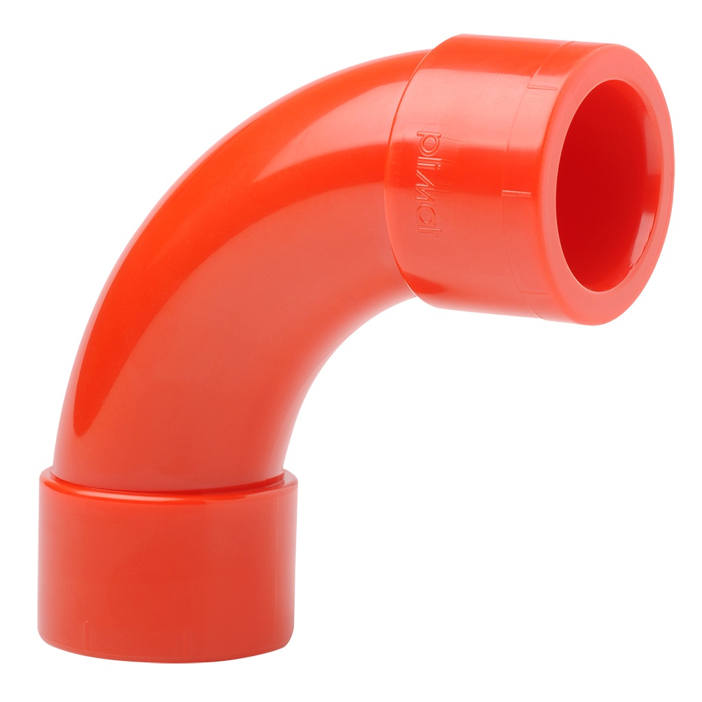 Curva a 90° D. 25 mm ABS ROSSO