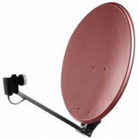 Parabola in acciaio Tipo Sirius da 80 cm colore Rosso mattone