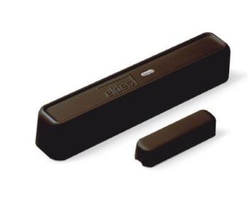 Contatto magnetico senza fili bidirezionale per porte/finestre, con
sensore d’urti integrato riconosciuto separatamente. Colore MARRONE