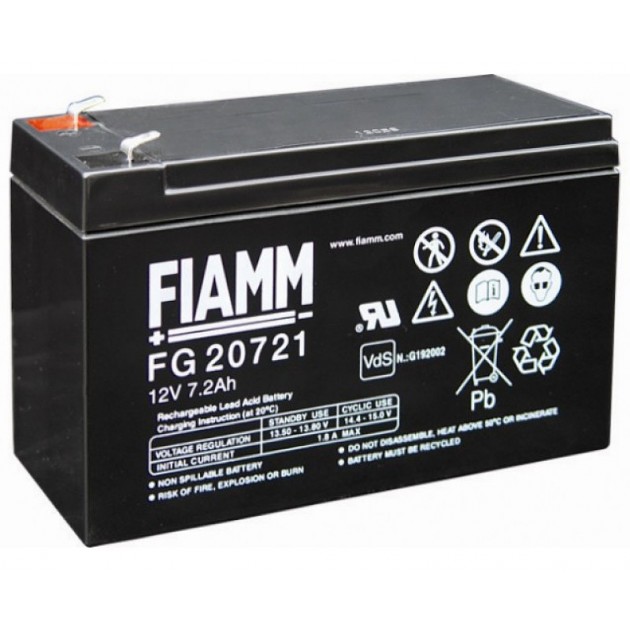 Accumulatore al Piombo 12v 7,2ah STANDARD BATTERIES