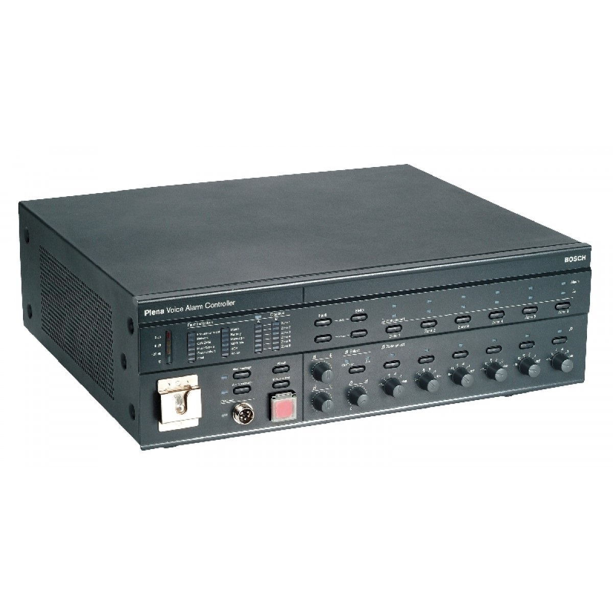Controller Plena Voice Alarm System, 6 zone espandibile booster
integrato da 240 W