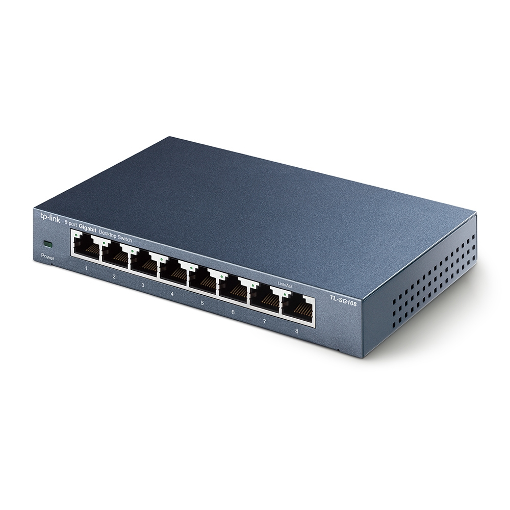 Switch 8 porte 10/100/1000Mbps Desktop,