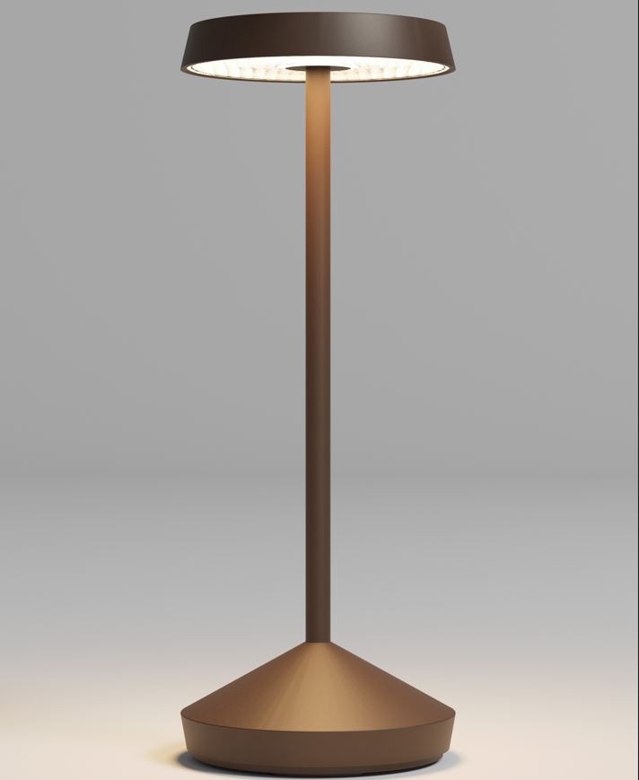 SOPHIE Lampada da tavolo CORTEN 2,2 W  a batteria