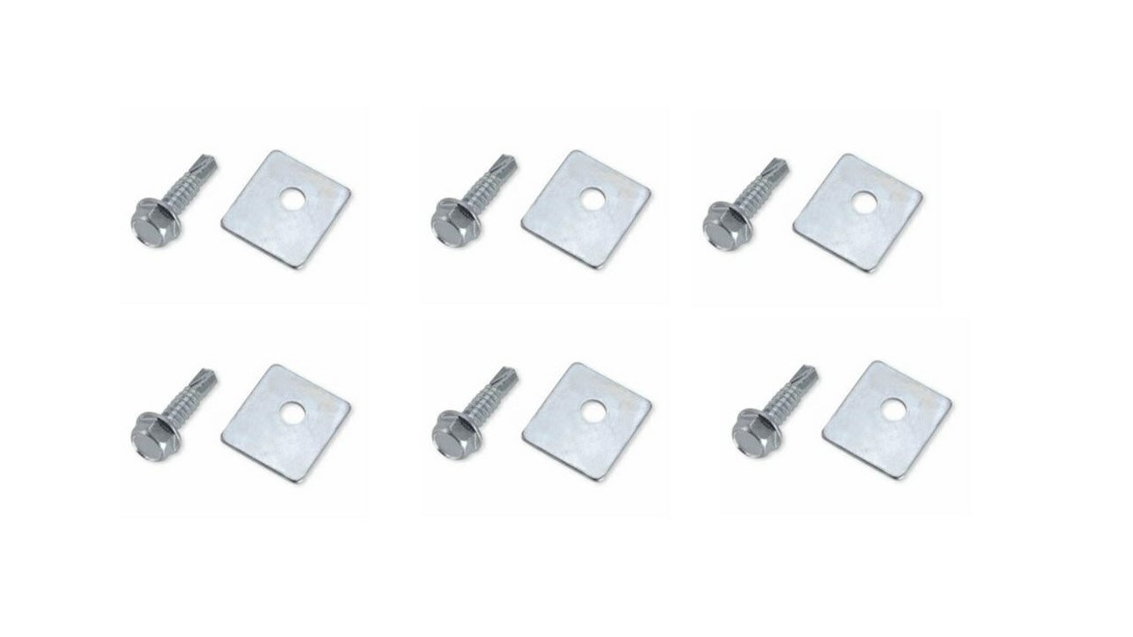 Confezione 6 Viti + 6 Rondelle per cremagliera V6