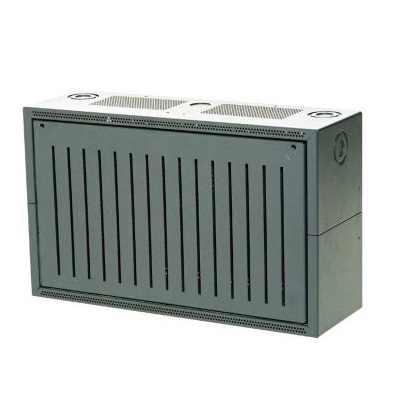 Alloggiamento metallico piccolo a muro per il contenimento di 2 batterie
aggiuntive da 12V/28 Ah