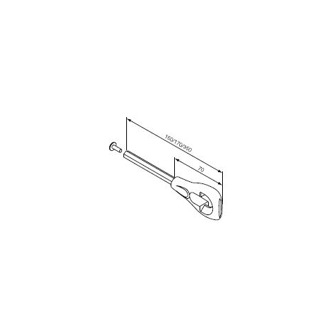 Astina L=150mm con occhio esagono 7