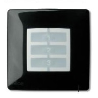 Supporti a parete forma quadrata, colore nero.