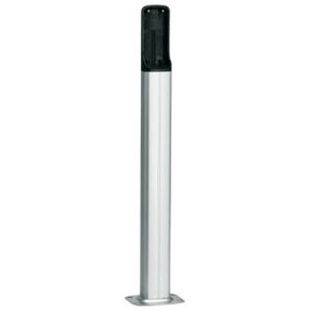 Colonnina in alluminio anodizzato naturale per fotocellula DIR H = 0,5 m