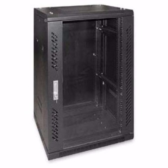 Rack metallo da pavimento 19" - 32 unità - Porta in cristallo