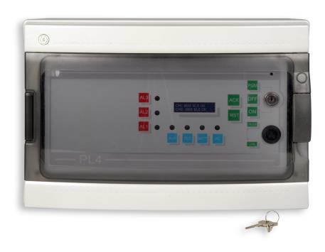 4-ingressi, Tripla soglia di allarme, a microprocessore, visualizzazione
su display LCD. Contenitore in ABS, completo di alimentatore 230/12 Vca 1.5A.