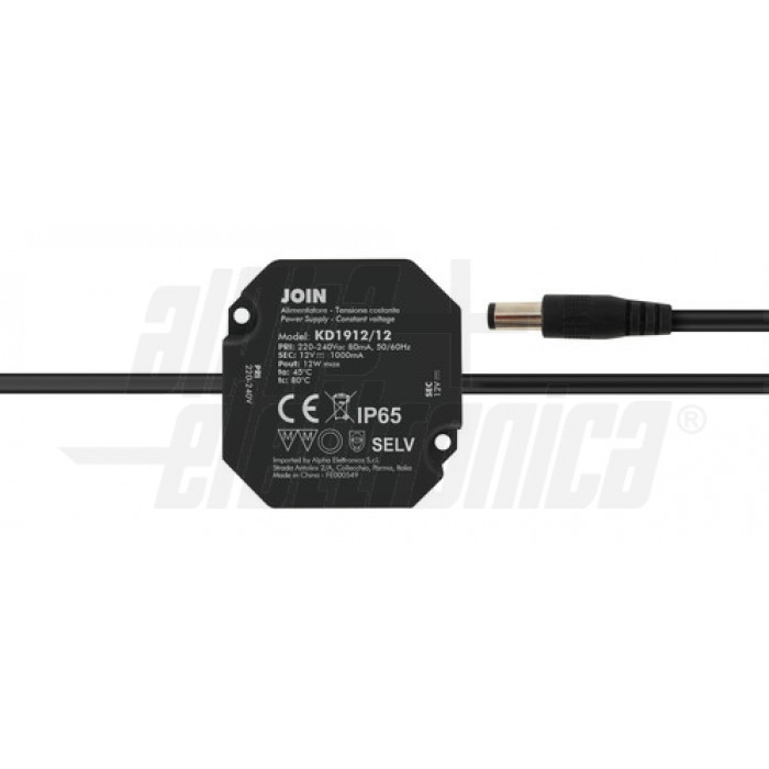 Alim.Switch. 12V 1.5A conn.5.5x2.1 int. Conf.1 pezzi
