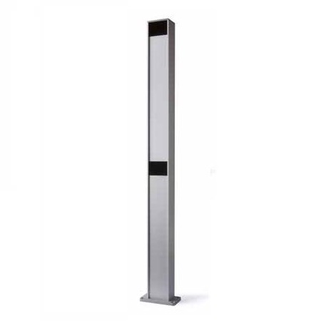 Colonna in alluminio con alloggiamento protetto per 2 fotocellule taglia
large - h 100 cm mm.
