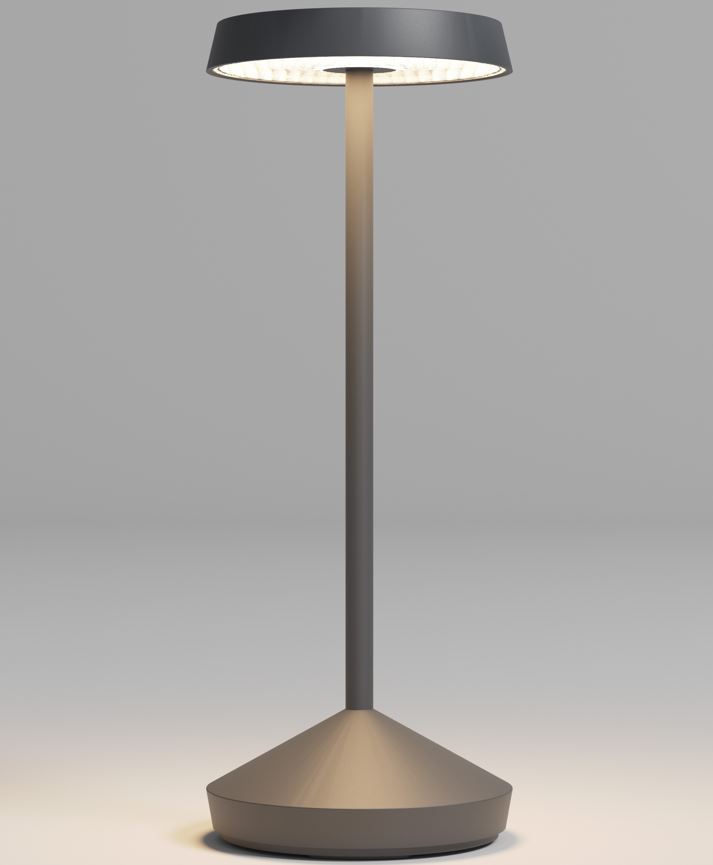 SOPHIE Lampada da tavolo GRIGIA 2,2 W  a batteria