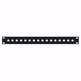 Pannello forato per 16 BNC - 1 unità rack 19"