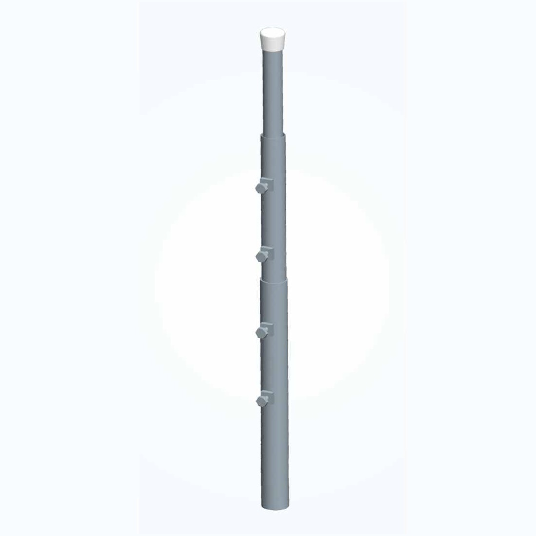 Palo telescop. mt.2+2 Ø 25+30 sp.1,4 - Tappo Nero